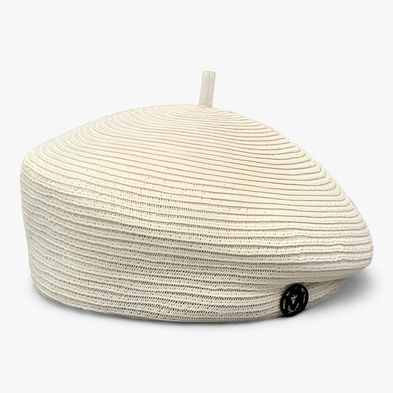 Elegant straw fedora hat for women – Élan-White-State of Style