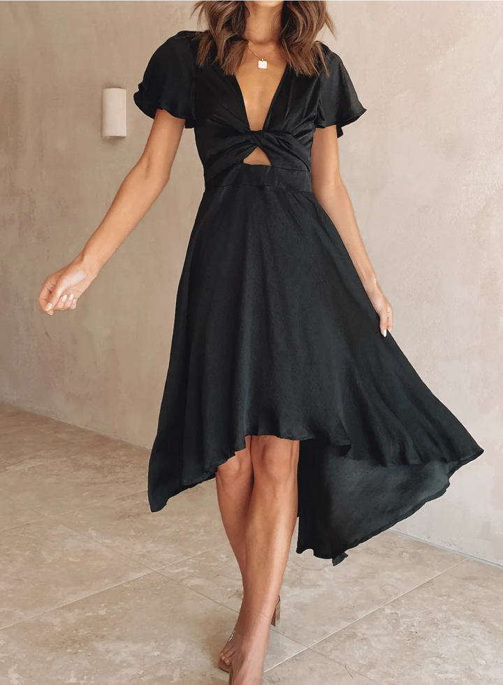 Elegant summer dress – Amira-Black-S-State of Style