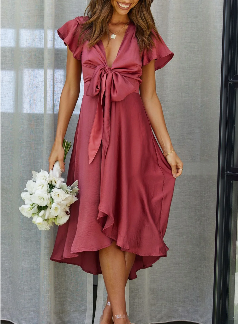 Elegant summer dress – Amira-Red-S-State of Style