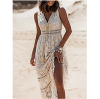 Elegant Summer Dress | Stylish & Comfortable-Sleeveless Apricot-S-State of Style