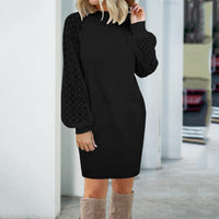 Elegant Sweater With Pleated Sleeves | Comfortable Women's Pullover-Black-S-State of Style