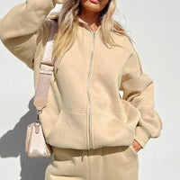 Elegant Two-Piece Set | Women's Fashion | Comfortable Chic Outfit-Khaki-S-State of Style