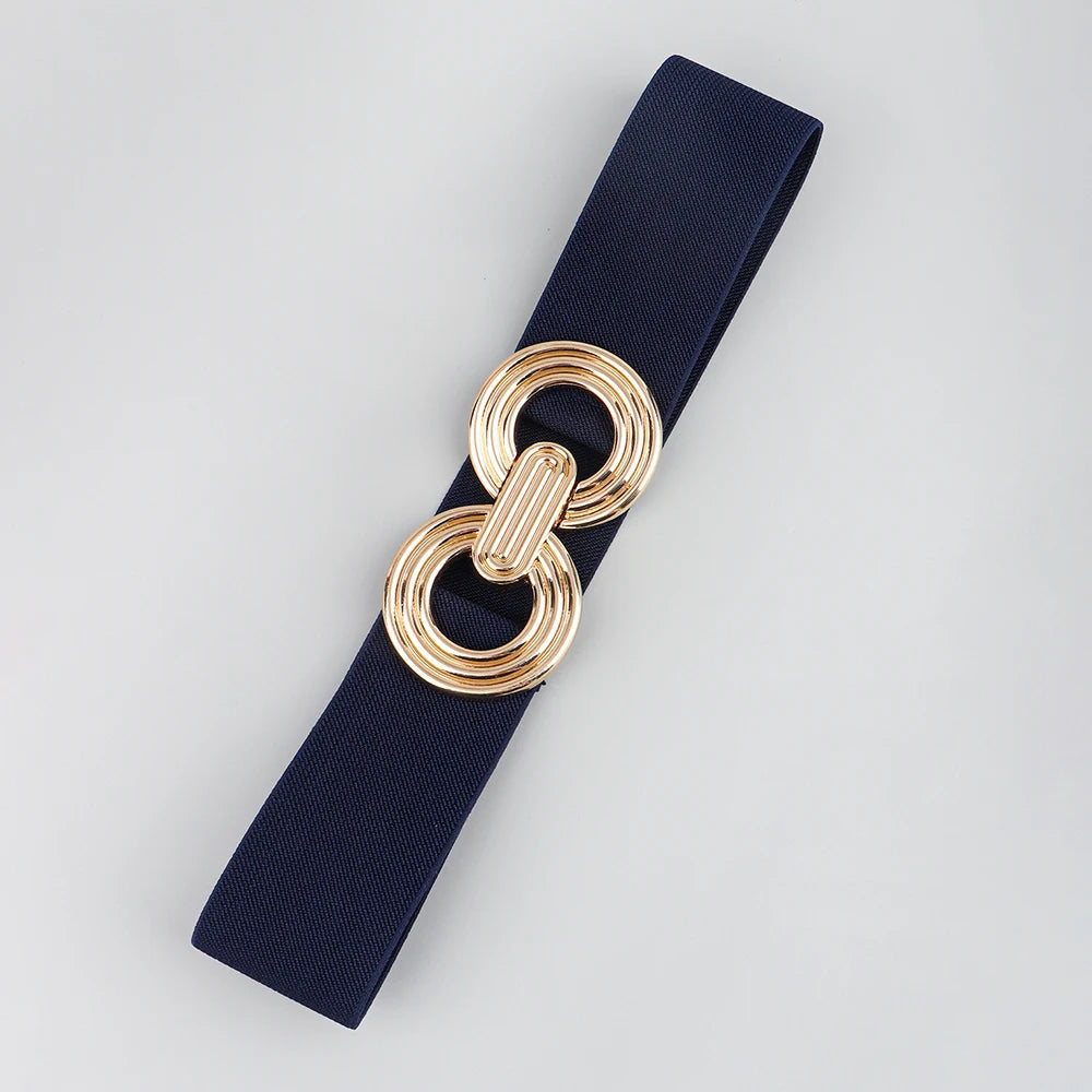 Elegant Waist Belt Set – Chic & Versatile Women’s Fashion Accessory-Navy Blue-State of Style