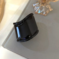 Elegant Wave Bracelet in Sterling Silver-Black-State of Style