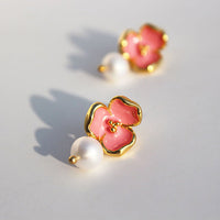 Elegant White Teardrop Earrings | Love-Inspired Dangle Design-Heart Cream-State of Style