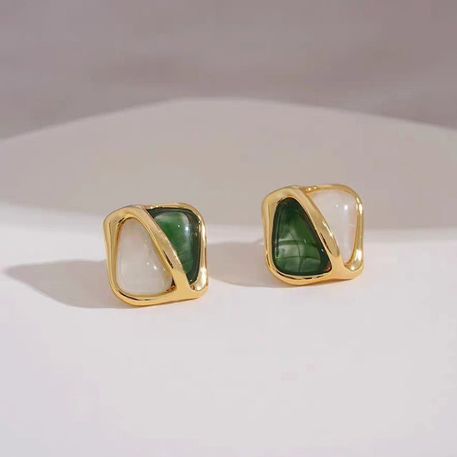 Elegant White Teardrop Earrings | Love-Inspired Dangle Design-Heart Cream-State of Style