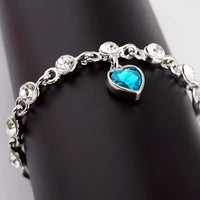 Elegant Women’s Blue Stone Adjustable Bracelet-Blue-State of Style