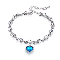 Elegant Women’s Blue Stone Adjustable Bracelet-Blue-State of Style