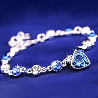 Elegant Women’s Blue Stone Adjustable Bracelet-Blue-State of Style