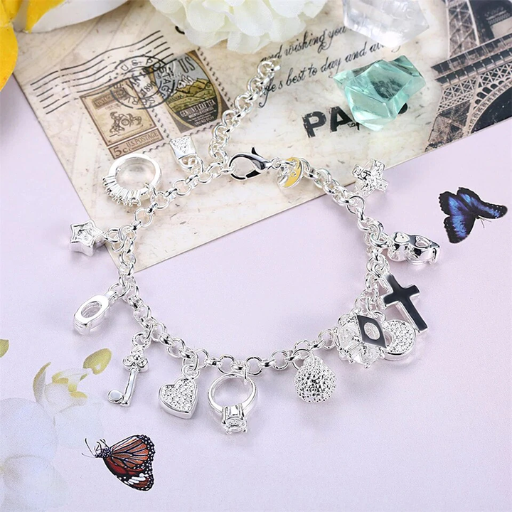 Elegant Women's Charm Bracelet | Lucky Jewellery-State of Style