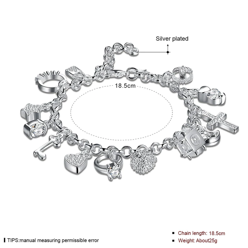 Elegant Women's Charm Bracelet | Lucky Jewellery-State of Style