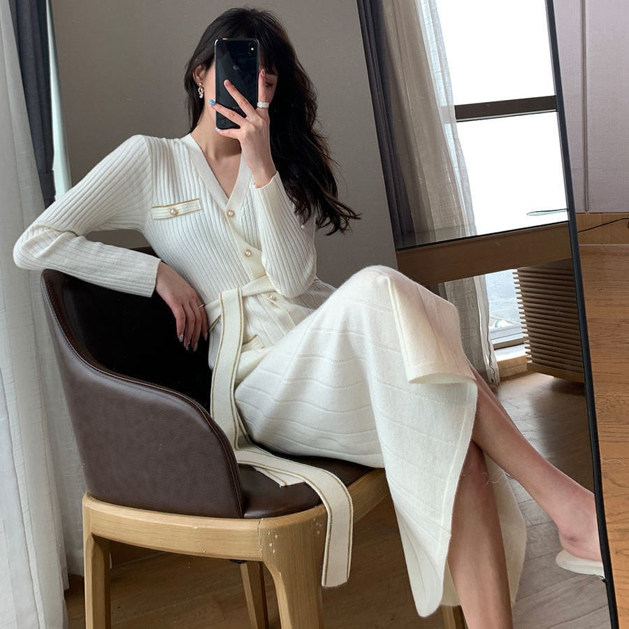 Elegant Women's Dress | Milly's Dress-White-S-State of Style