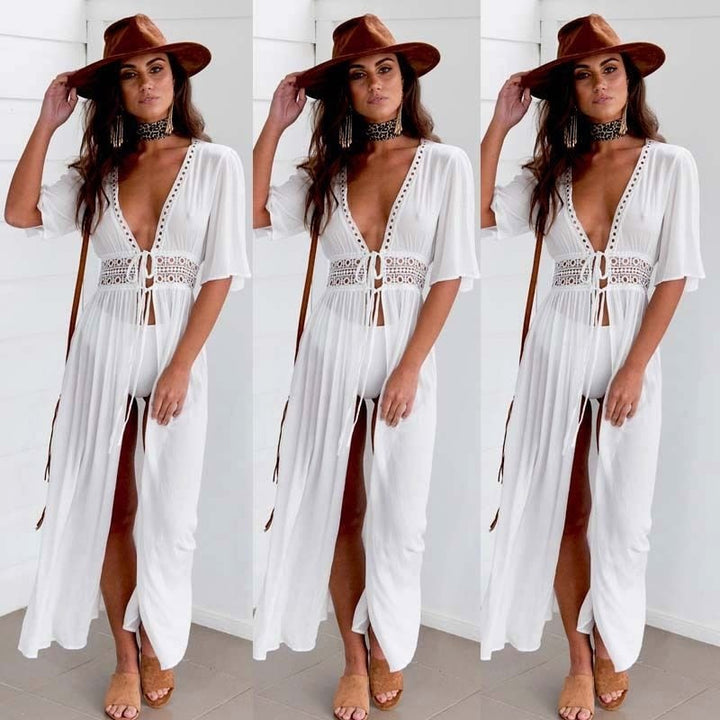 Elegant Women's Evening Dress | Megan'sDress-White-S-State of Style