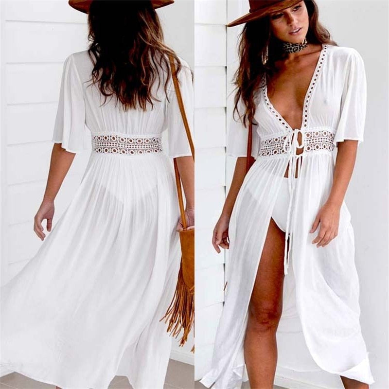 Elegant Women's Evening Dress | Megan'sDress-White-S-State of Style