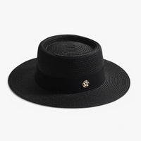 Elegant women's straw hat – Soleil-Black-State of Style