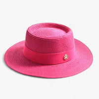 Elegant women's straw hat – Soleil-Pink-State of Style