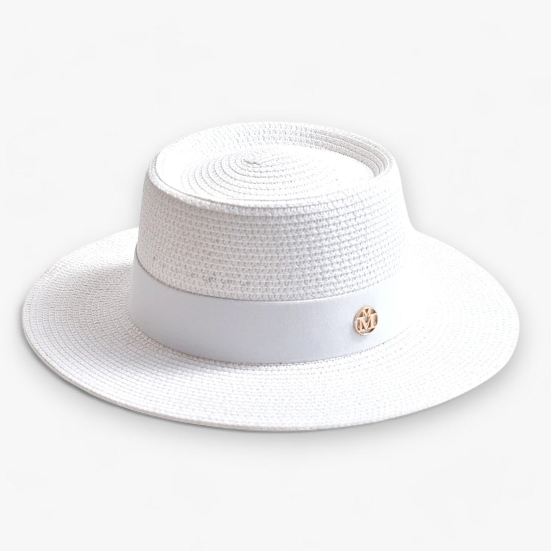 Elegant women's straw hat – Soleil-White-State of Style