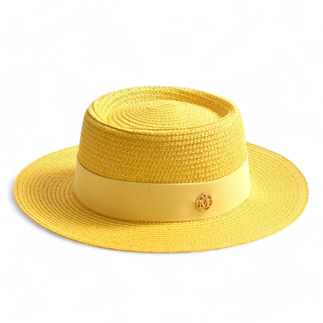 Elegant women's straw hat – Soleil-Yellow-State of Style