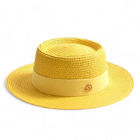 Elegant women's straw hat – Soleil-Yellow-State of Style