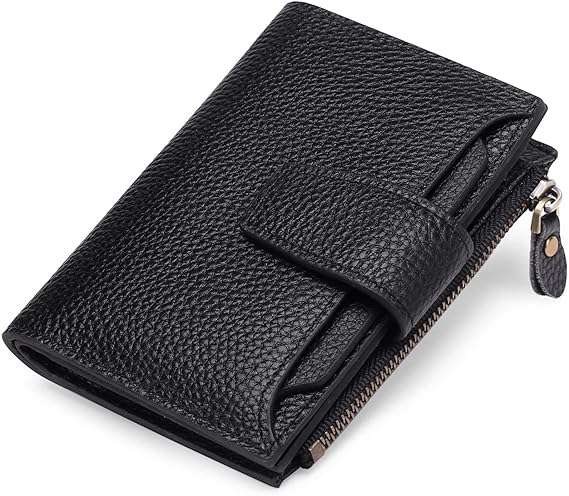 Compact Multi-Functional Leather Wallet – RFID Blocking