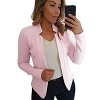 ElegantBlazer | Chic Women's Blazer-Light Pink-S-State of Style