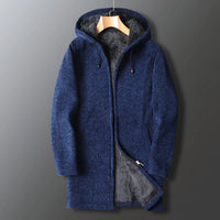 Warm Men's Fleece Jacket with Hood – Marcus