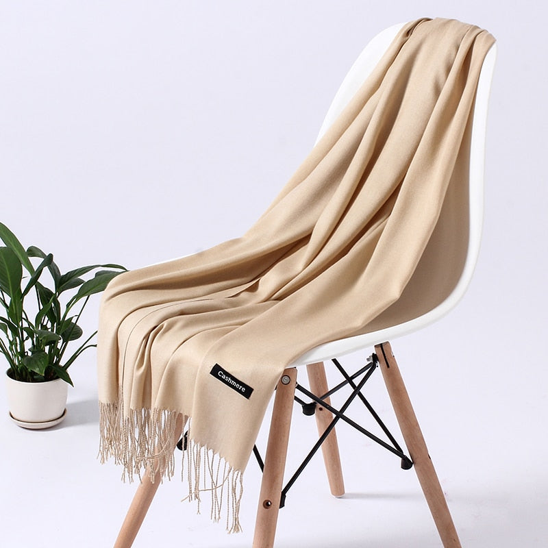 ElegantScarf | Women's Scarf-Light Brown-70-200CM-State of Style