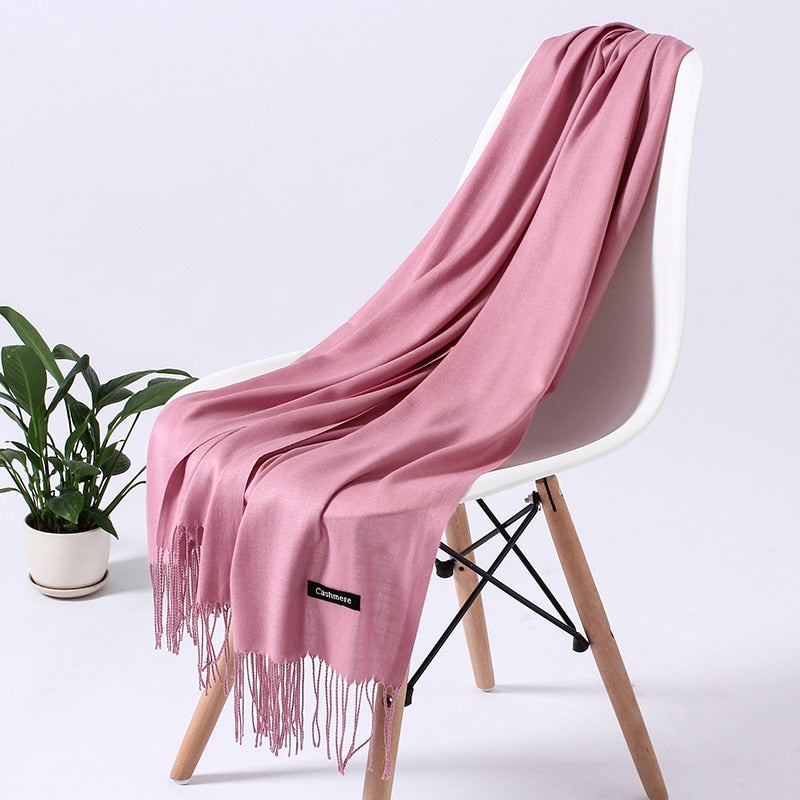 ElegantScarf | Women's Scarf-Light Pink-70-200CM-State of Style