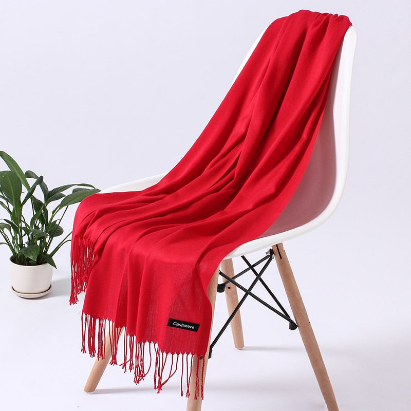 ElegantScarf | Women's Scarf-Red 2-70-200CM-State of Style