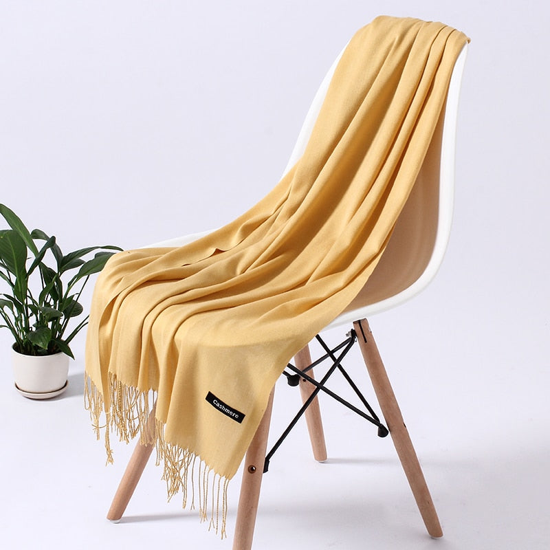 ElegantScarf | Women's Scarf-Yellow 2-70-200CM-State of Style
