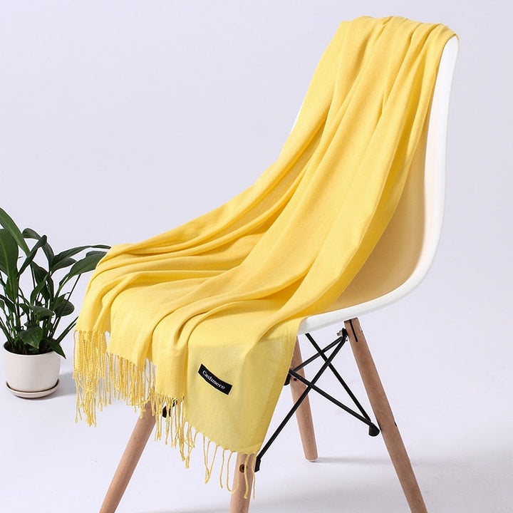 ElegantScarf | Women's Scarf-Yellow-70-200CM-State of Style