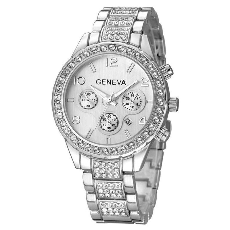 ElegantWatch | Women's Stylish Timepiece-Silver-State of Style