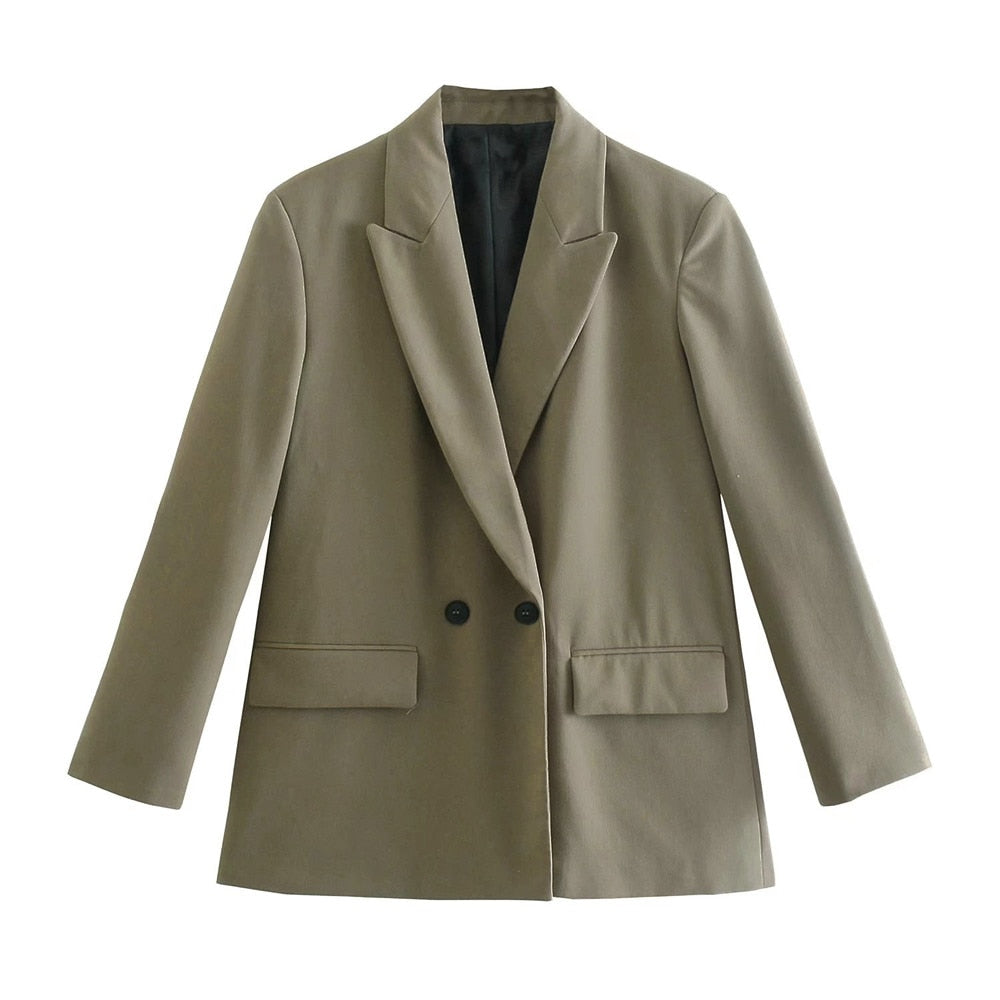 Elena Blazer | Sophisticated & Timeless-Army-XS-State of Style