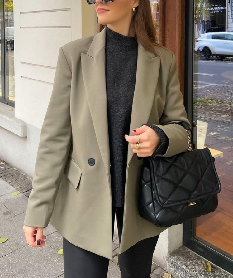 Elena Blazer | Sophisticated & Timeless-Army-XS-State of Style