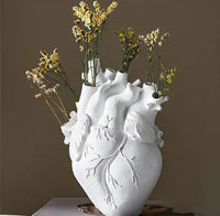 Elena Heart-Shaped Vase – Greek-Inspired-White-State of Style