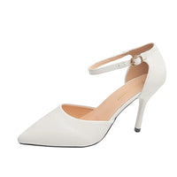Elena - Orthopedische Elegante Zilveren Hakken-Wit 6CM-33-State of Style