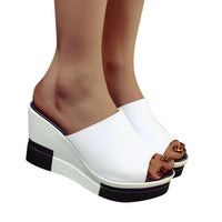 Elena - Orthopedische Zwarte Sleehak Muiltjes-Zwart-37-State of Style