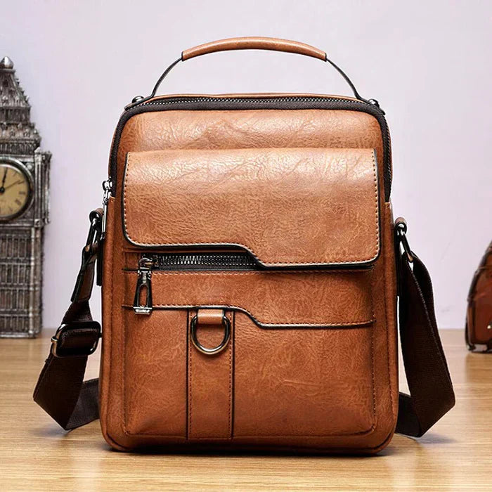 Elena Premium Leather Women's Shoulder Bag-Light Brown-State of Style