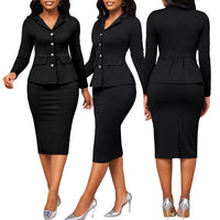 Elena Women's Chic Two-Piece Suit-White-S-State of Style