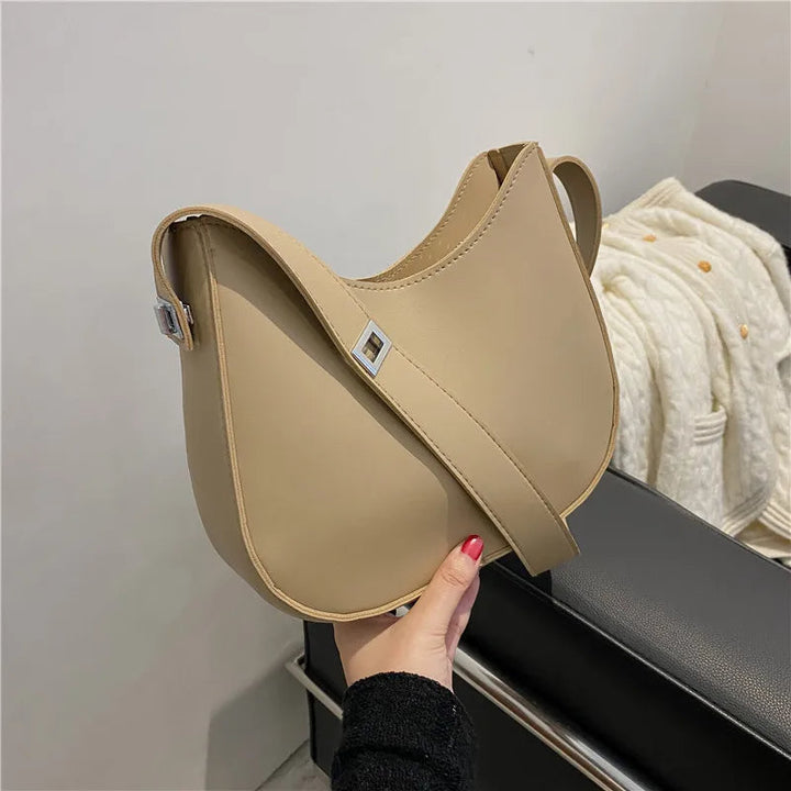 Eleonora Traditional Bag – Stylish PU Leather Crossbody Shoulder Bag-Khaki-State of Style