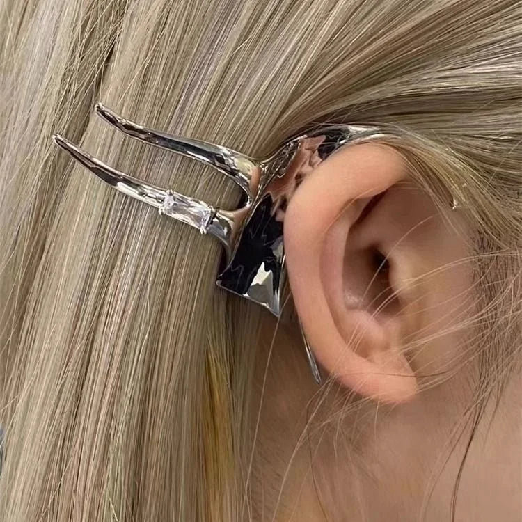 Elf Wing Silver Earring - Elysia-State of Style