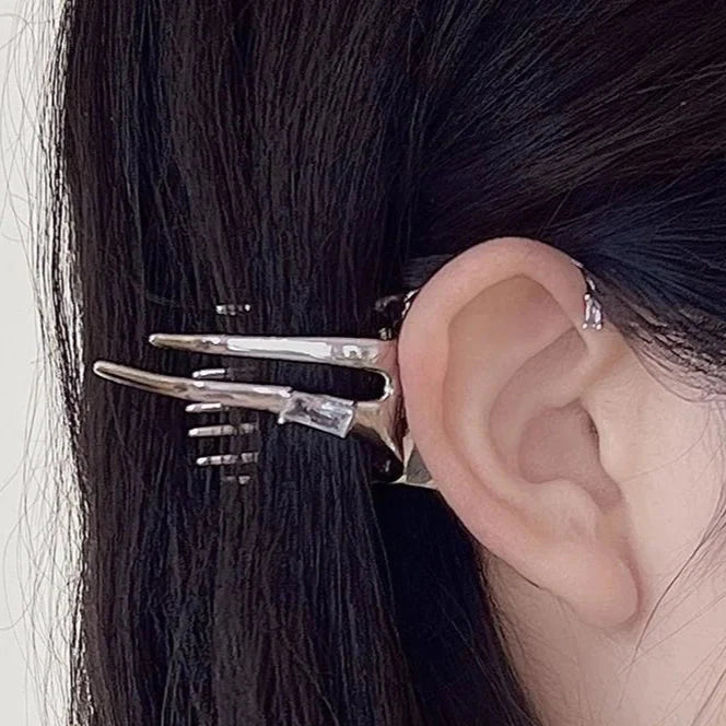 Elf Wing Silver Earring - Elysia-State of Style