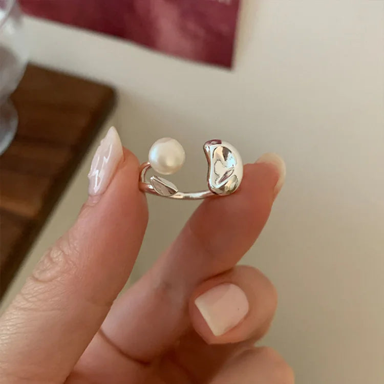 Elin Adjustable Pearl Pod Ring-State of Style