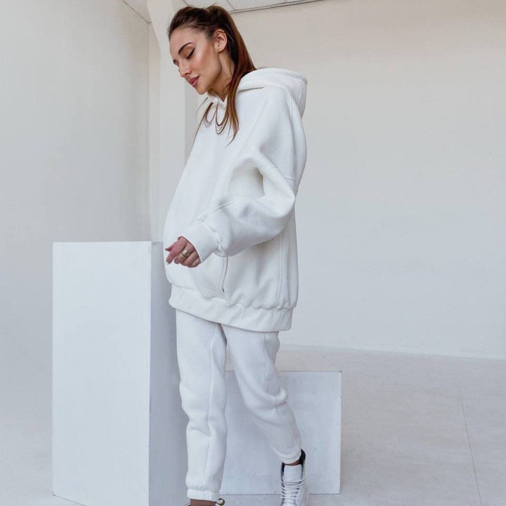 ElinesSuit | Women's Tracksuit-White-S-State of Style