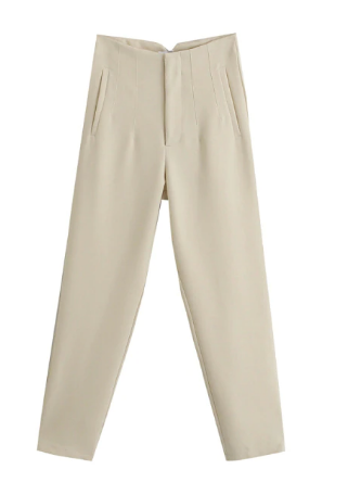 Elisa | Elegant Women's Trousers-Beige-XS-State of Style
