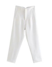 Elisa | Elegant Women's Trousers-White-XS-State of Style