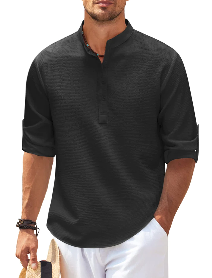 Elite Casual Men's Shirt - Urban Style-Black-M-State of Style