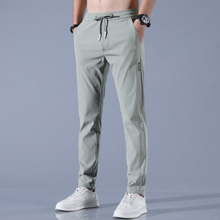 EliteFlex Chino | Stylish Regular-Fit Stretch Trousers for Men-Green-M-State of Style