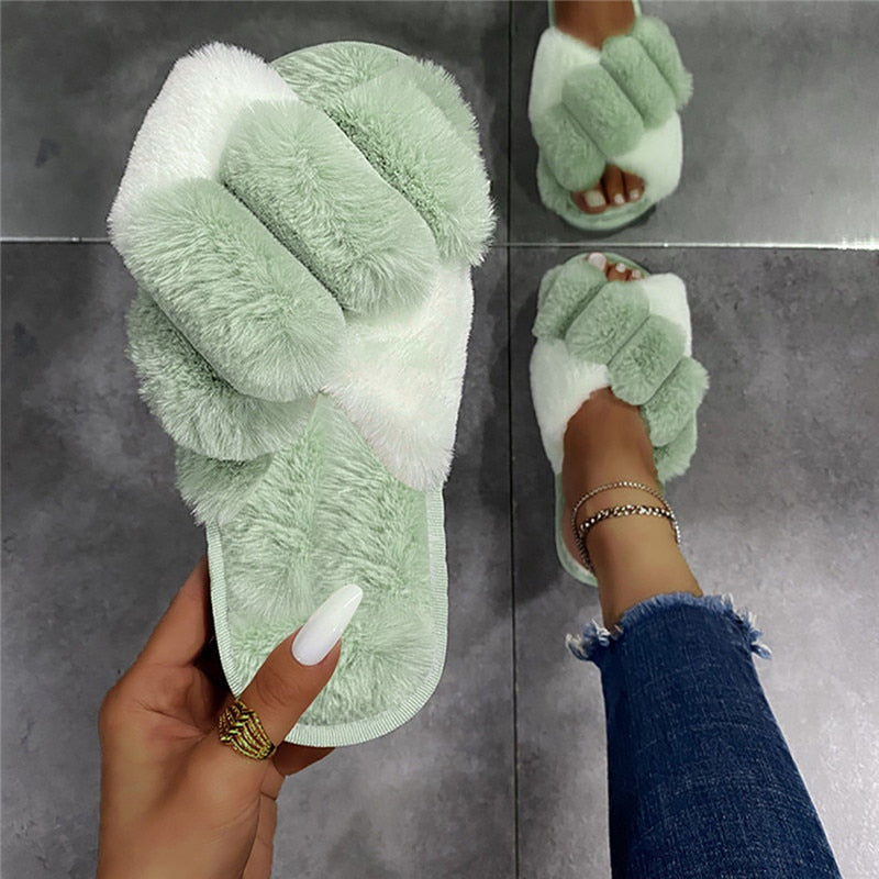 EllesSlippers | Women's Slippers-Green-5.0-6.0-State of Style
