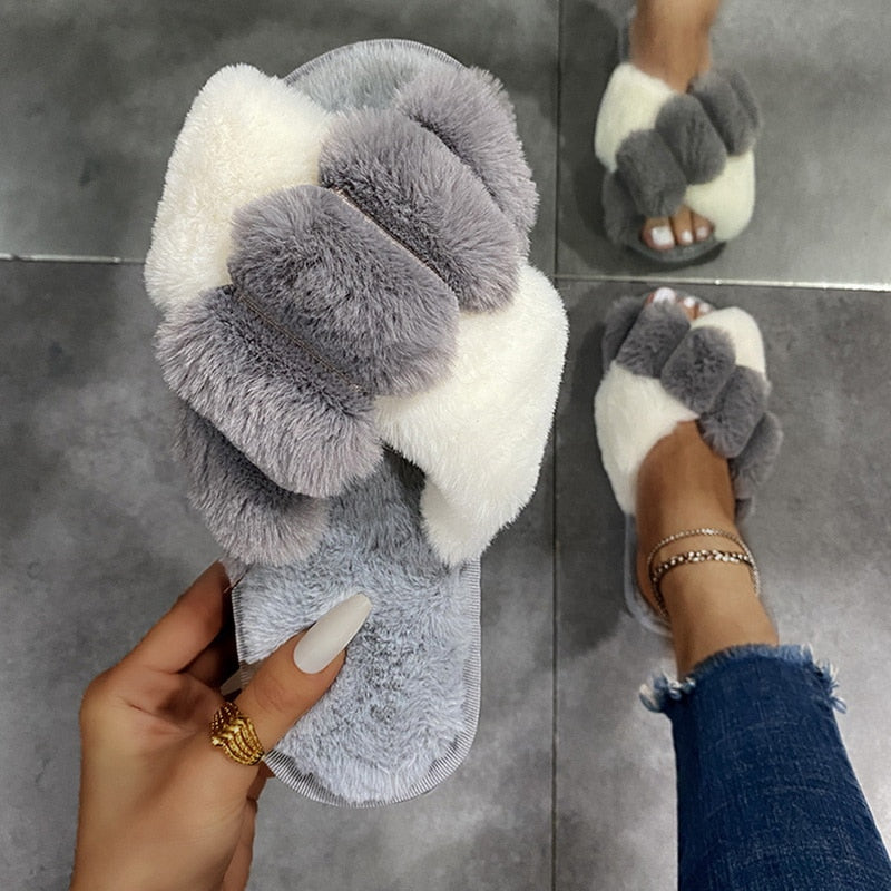 EllesSlippers | Women's Slippers-Grey-5.0-6.0-State of Style